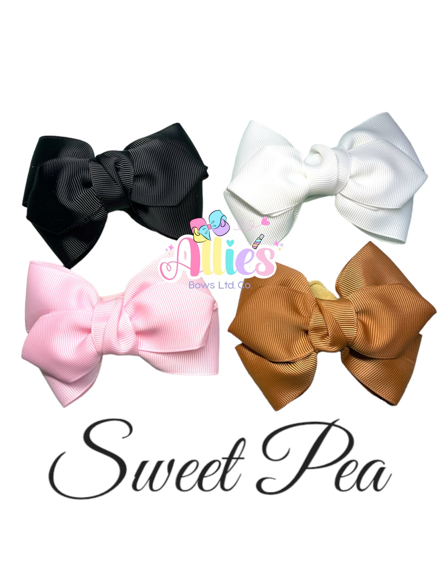 Charming Solid Color Hairbow Headbands for Girls - Perfect for Every Occasion!